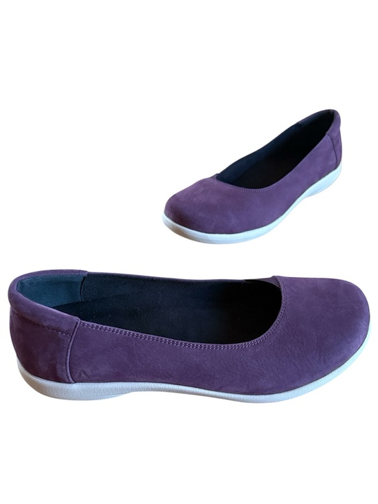 Abeo Shoes - ABEO EMRIE PEW2210 LEATHER BALLET FLAT WOMENS SHOE COMFORT SLIP ON PURPLE SZ 10